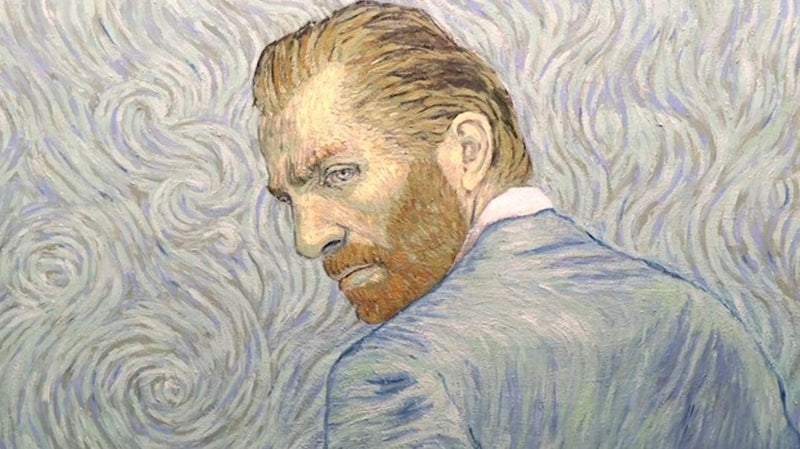 Unikátní snímek olejomalby z filmu Loving Vincent