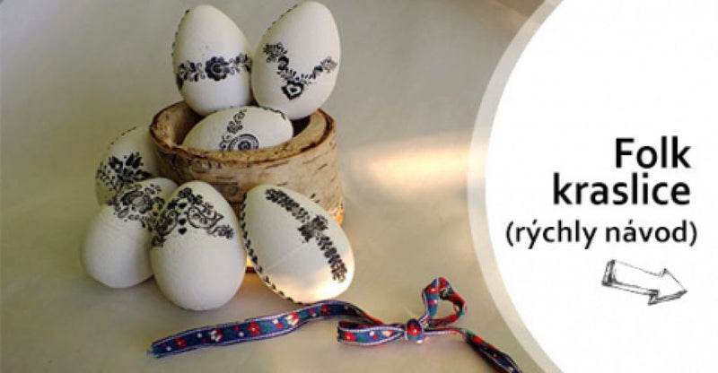 Rychlý návod na folk kraslice (aneb nestíhačka před Velikonocemi)