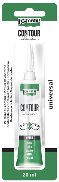 Konturovací barva PENTART - 20 ml – green