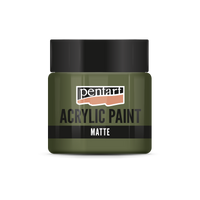 Akrylová barva matná - 50 ml – khaki