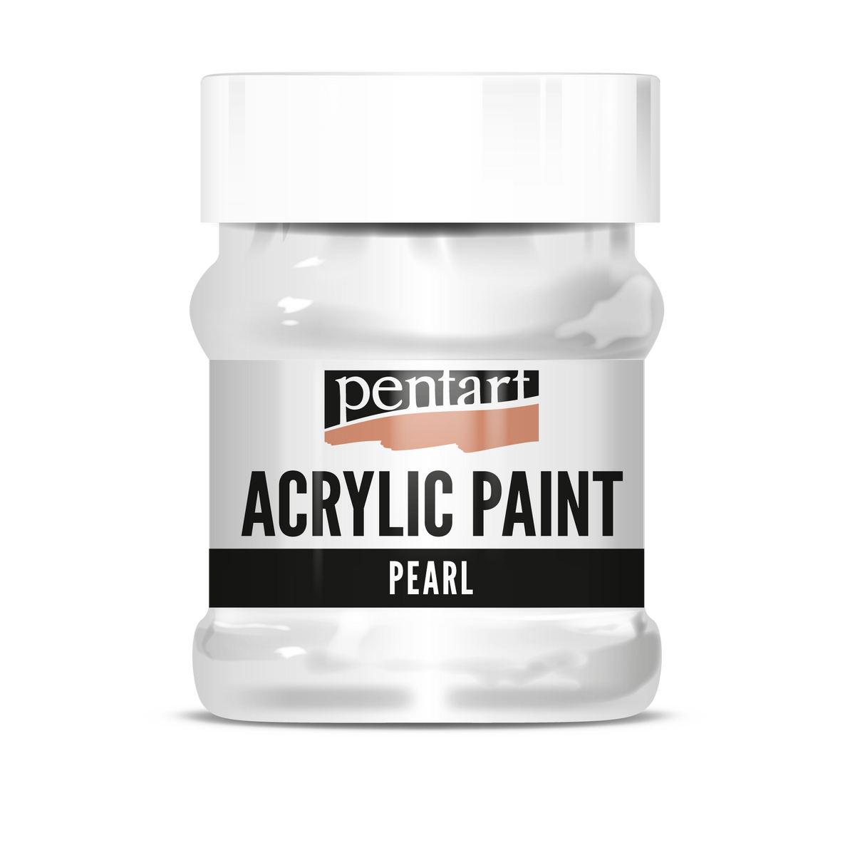 Perleťová akrylová barva Pentart 230 ml - bílá