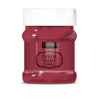 Dekorační křídová barva Chalky Pentart - 230 ml – cardinal-red