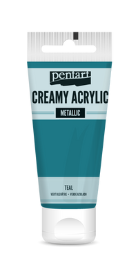 creamy acrylic metallic 60 ml – modrozelená