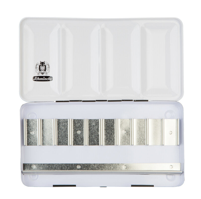 Kovová prázdná kazeta Schmincke na 10 x 15 ml tub