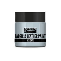 delicate fabric & leather paint 50 ml – namodrale stříbrná