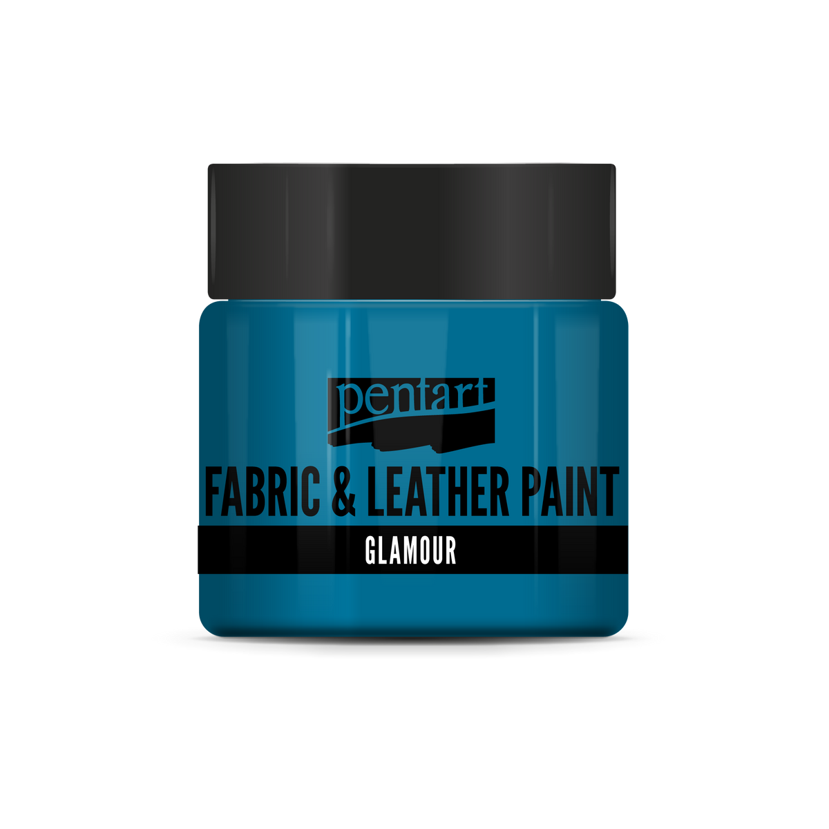glamour fabric & leather paint 50 ml – stříbřitě modrá