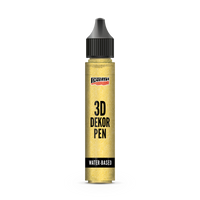 Třpytivé 3D pero Pentart 3D Decor Pen - zlatá, 30 ml