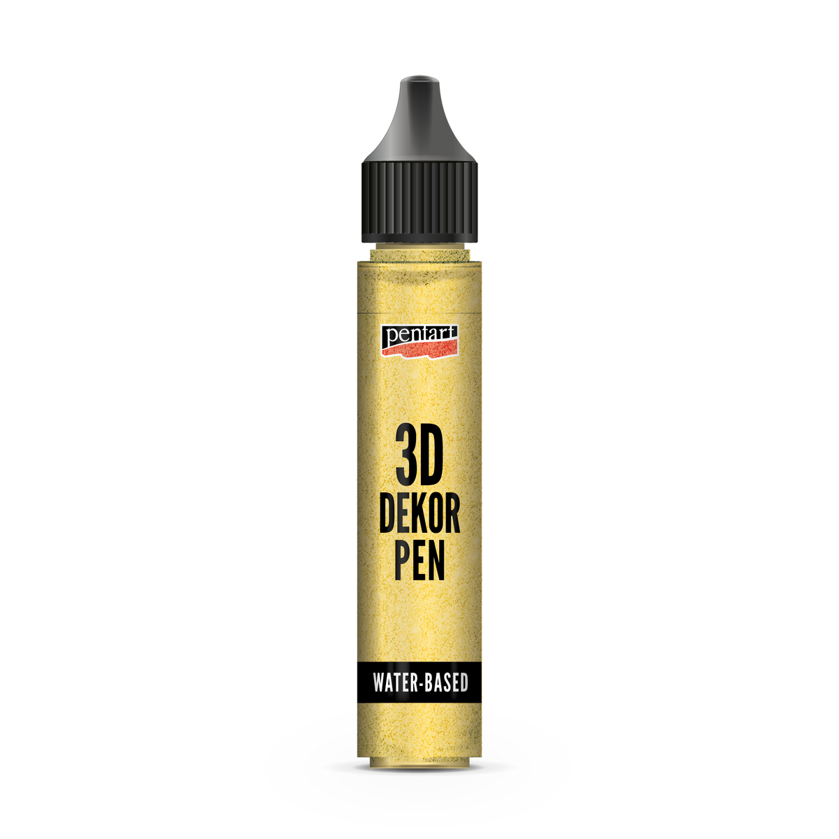 Třpytivé 3D pero Pentart 3D Decor Pen - zlatá, 30 ml