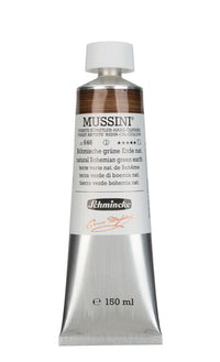 Olejové barvy Schmincke MUSSINI 150 ml – 646 Přírodní česká zelená hlinka