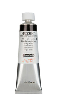 Olejové barvy Schmincke MUSSINI 150 ml – 780 Slonovinová černá