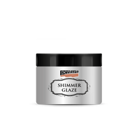 Třpytivá glazura Pentart Junior Paints Shimmer Glaze 150 ml – stříbrná