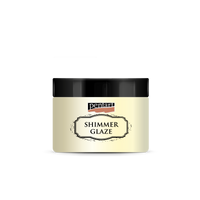 Třpytivá glazura Pentart Junior Paints Shimmer Glaze 150 ml – perleťově bílá