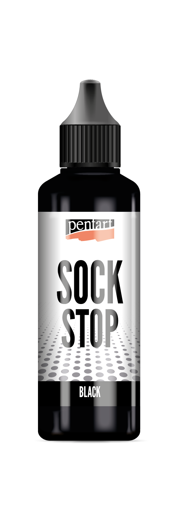 Pentart Sock stop tekutá protiskluzová hmota černá 80 ml