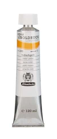 Barvy na linoryt Schmincke aqua-LINOPRINT 120 ml – 220 Indická žlutá