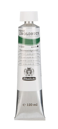 Barvy na linoryt Schmincke aqua-LINOPRINT 120 ml – 530 Zelená oxid chromu odstín