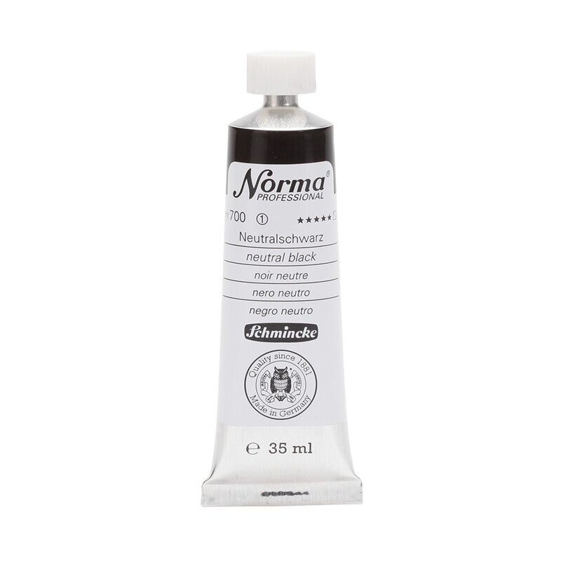 Olejové barvy Schmincke Norma Professional 35 ml – 700 Neutrální černá