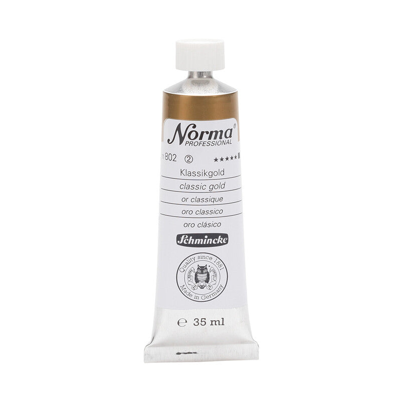Olejové barvy Schmincke Norma Professional 35 ml – 802 Klasická zlatá