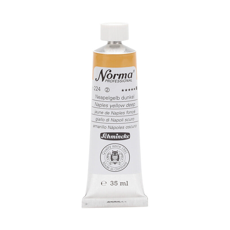 Olejové barvy Schmincke Norma Professional 35 ml – 224 Neapolská žluť tmavá
