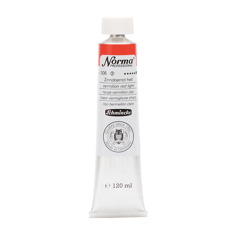 Olejové barvy Schmincke Norma Professional 120 ml – 306 Rumělka světlá