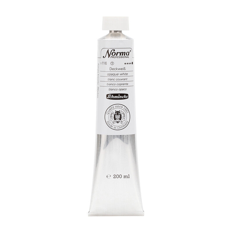 Olejová barva Schmincke Norma Professional 200 ml – 116 Krycí bílá