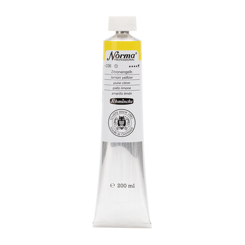Olejová barva Schmincke Norma Professional 200 ml – 236 Citronová žlutá