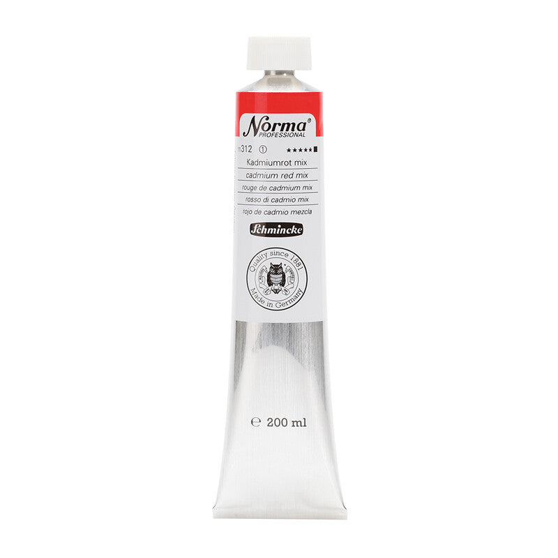 Olejová barva Schmincke Norma Professional 200 ml – 312 Kadmiová červená