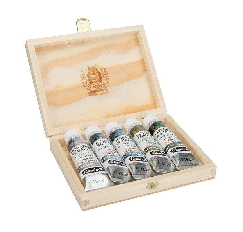 Schmincke HORADAM Super Granulation sada haze, 5 x 15 ml