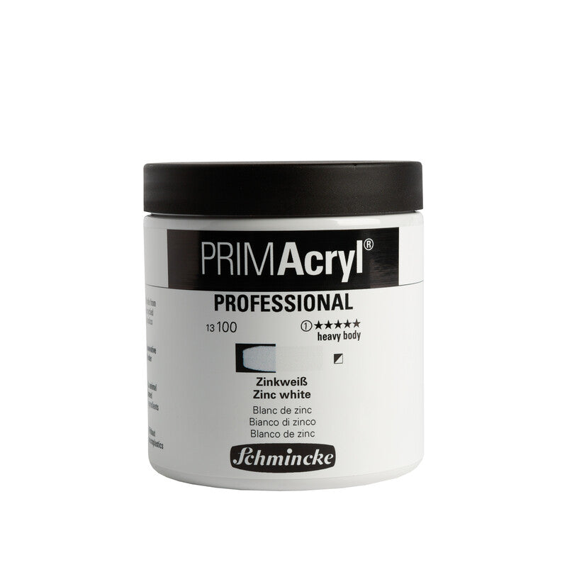 Akrylové barvy Schmincke PRIMAcryl Professional 237 ml – 100 Zinková bílá