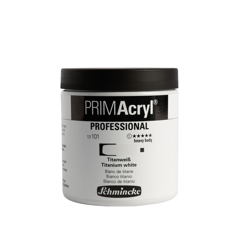 Akrylové barvy Schmincke PRIMAcryl Professional 237 ml – 101 Titanová bílá