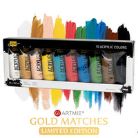 Akrylové barvy Solo Goya - ARTMIE Gold Matches | sada 10 x 100 ml