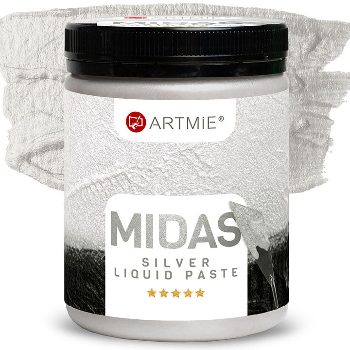 Tekutá metalická pasta ARTMIE MIDAS stříbrná