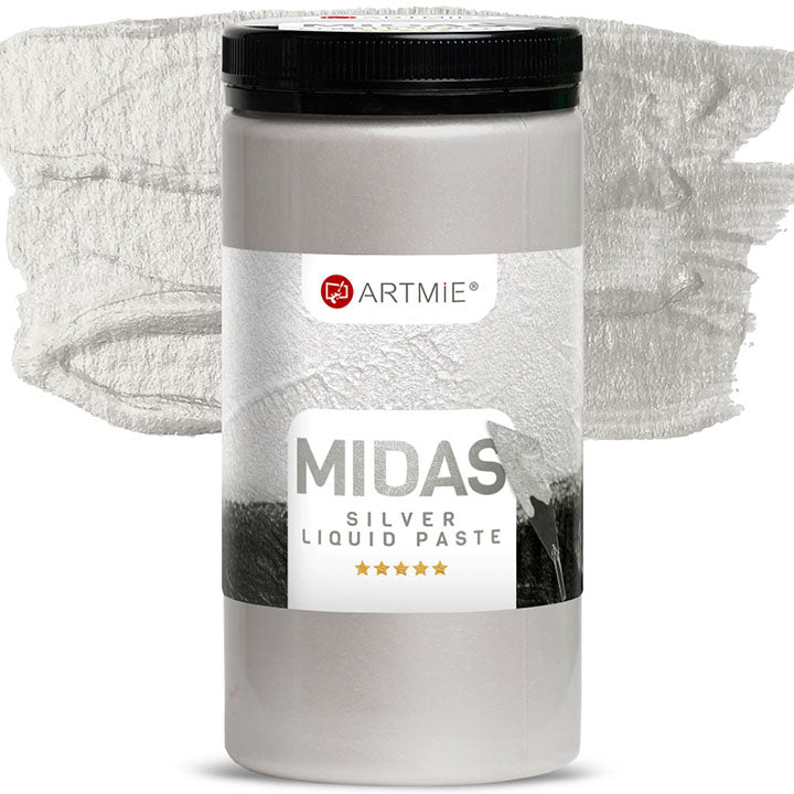 Tekutá metalická pasta ARTMIE MIDAS stříbrná