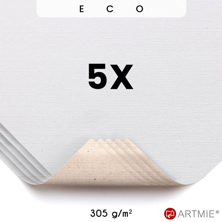 Vzorky  EKO malířského plátna  ARTMIE - 5 ks