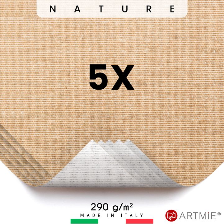Vzorky malířského plátna  ARTMIE Nature - 5 ks