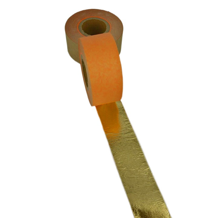Zlaté kovové plátky v roli 2,5 cm x 50 m