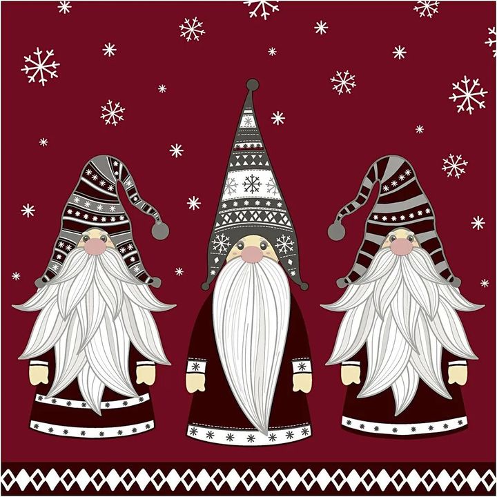 Ubrousky na dekupáž Gnomes - 1 ks