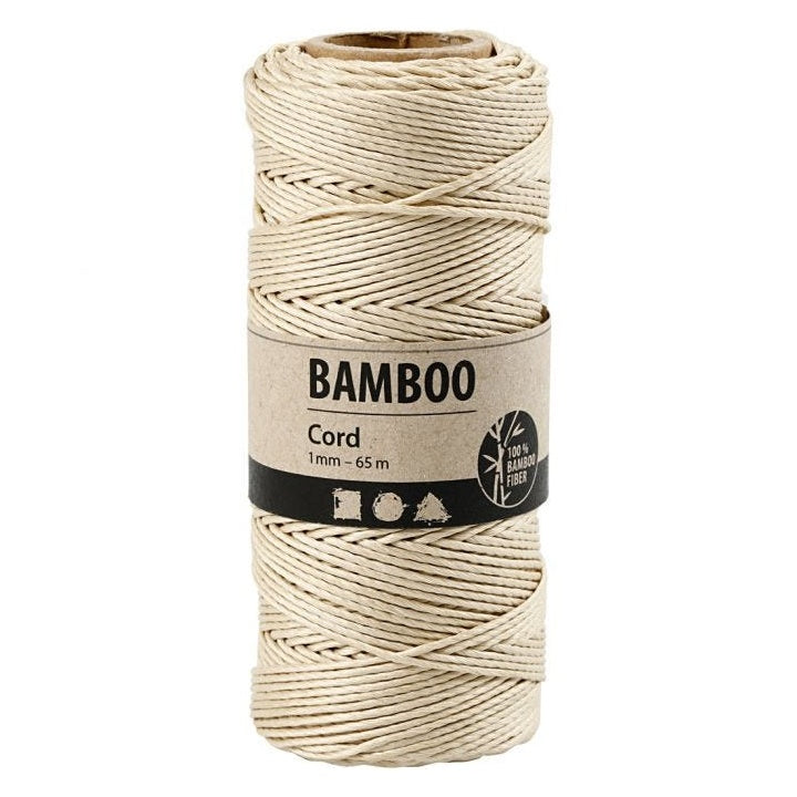 Točený bambusový provázek - 65 m