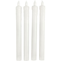 LED vysoké svíčky 24.5 cm - sada 4 ks
