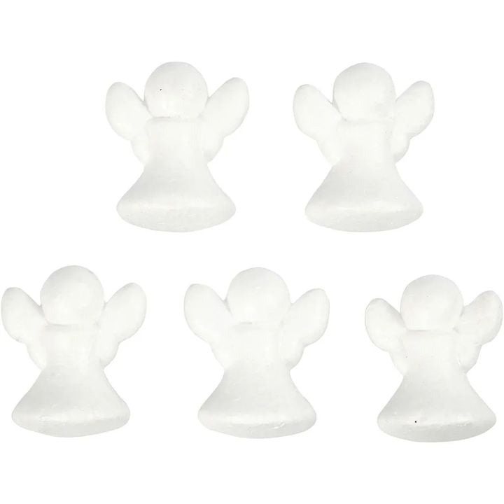 Polystyrenový anděl 6 cm 5 ks