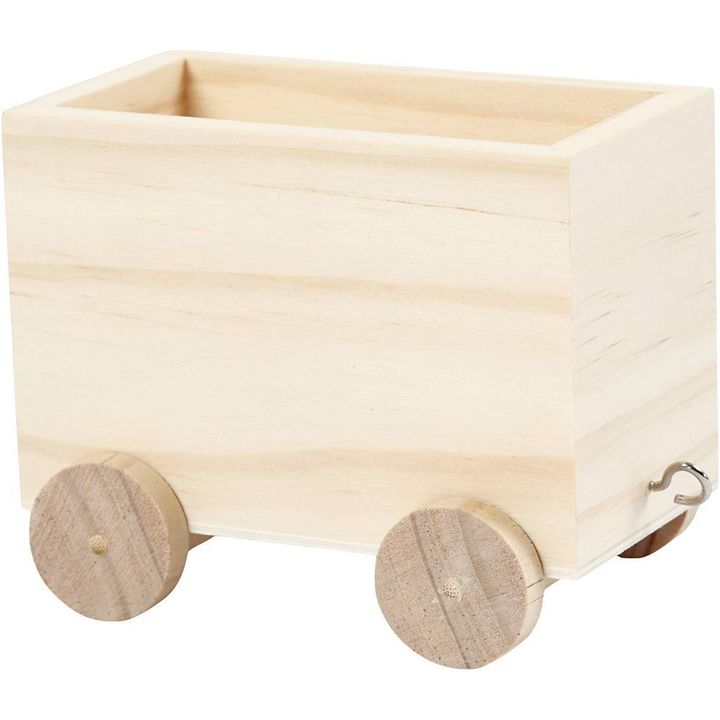 Dřevěný vlakový vůz k dekorování 10 cm