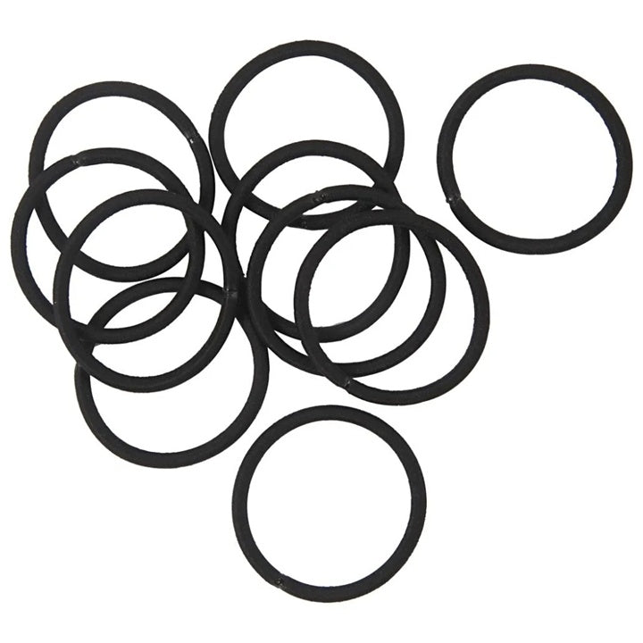 Černé elastické gumičky do vlasů