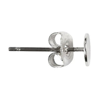 Postříbřené náušnice 13 mm - 10 ks