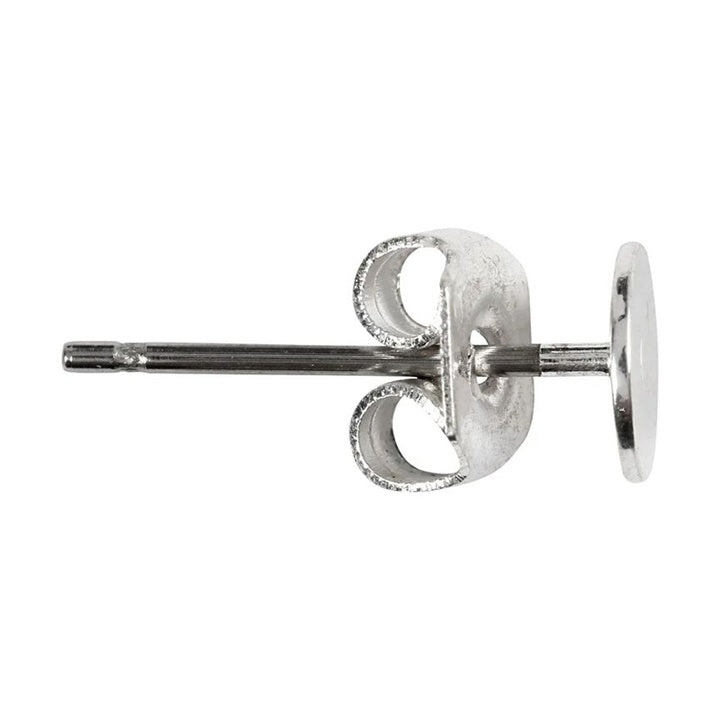 Postříbřené náušnice 13 mm - 10 ks