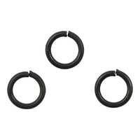 Černé spojovací kroužky 7 mm x 1 mm - 50 ks