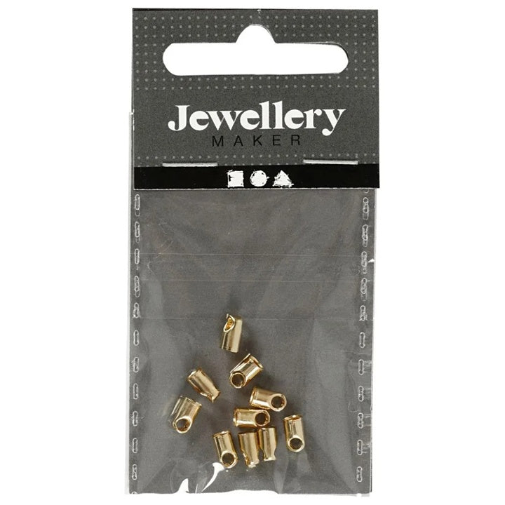Koncovky na zlaté šperky s očkem, 3 mm, 10 ks