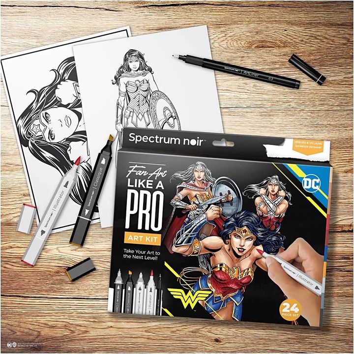 Ilustrační výtvarná stavebnice WONDER WOMAN