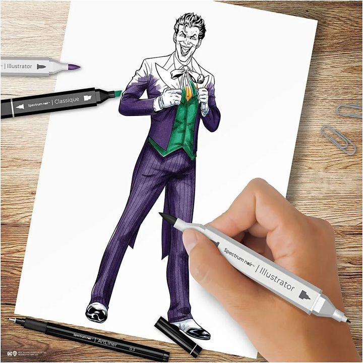 Ilustrační výtvarná stavebnice HEROES AND VILLAINS : THE JOKER