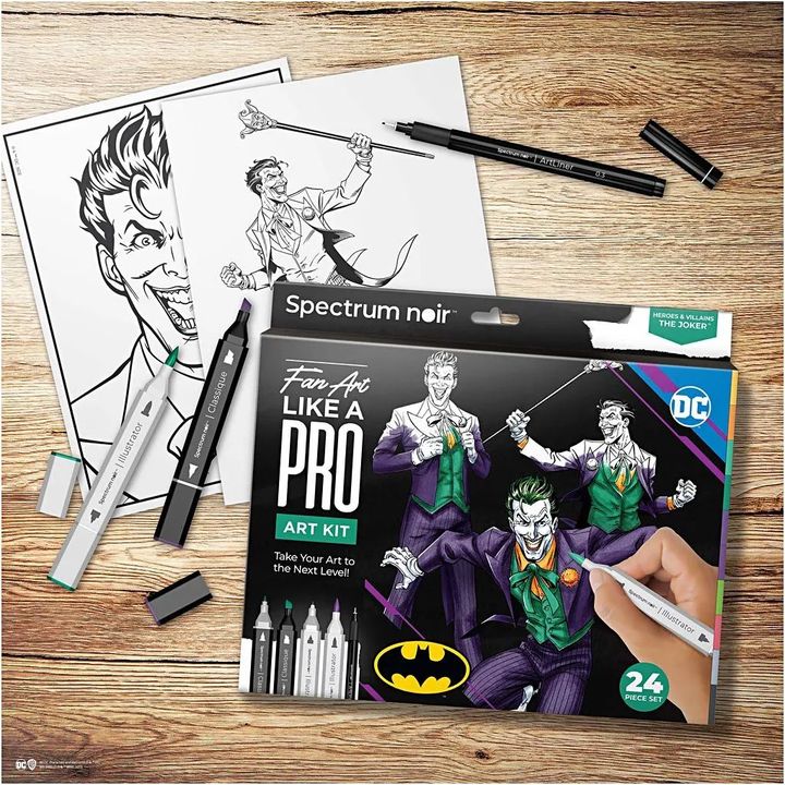 Ilustrační výtvarná stavebnice HEROES AND VILLAINS : THE JOKER