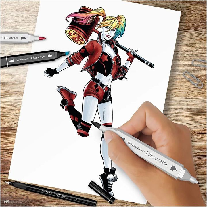 Ilustrační výtvarná stavebnice HARLEY QUINN