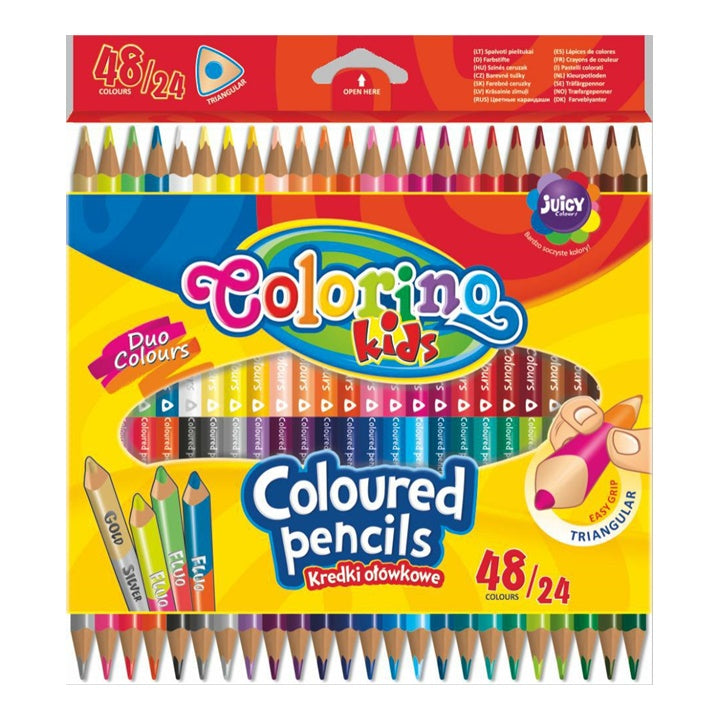 Oboustranné barevné tužky Colorino 24 ks